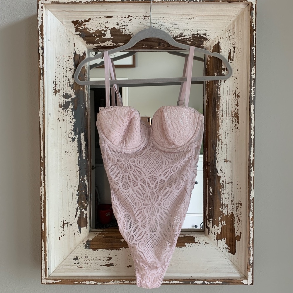 Victoria's Secret Pink Lace Teddy